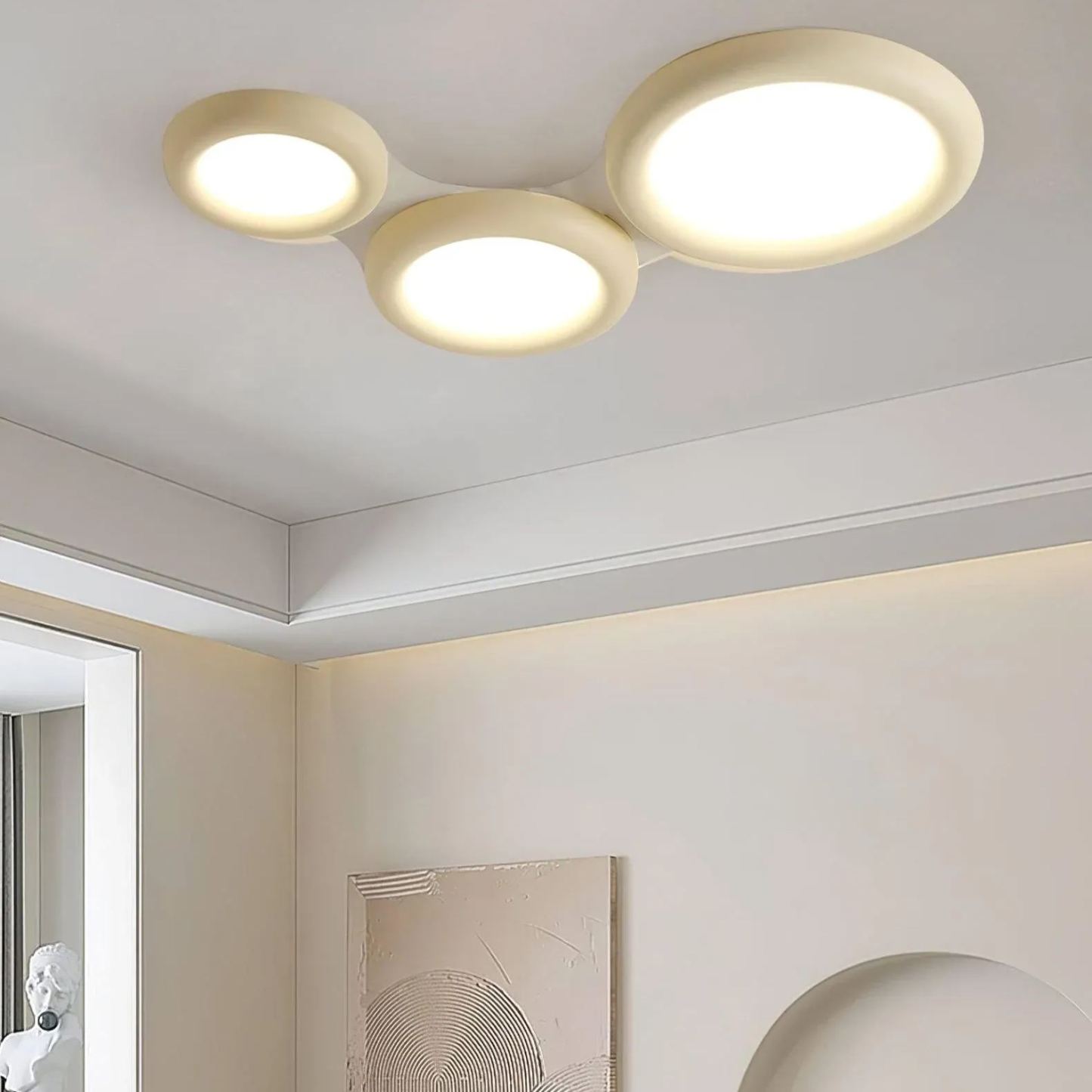 Quinn Modern Round LED Acrylic Ceiling Light Bedroom Living Room