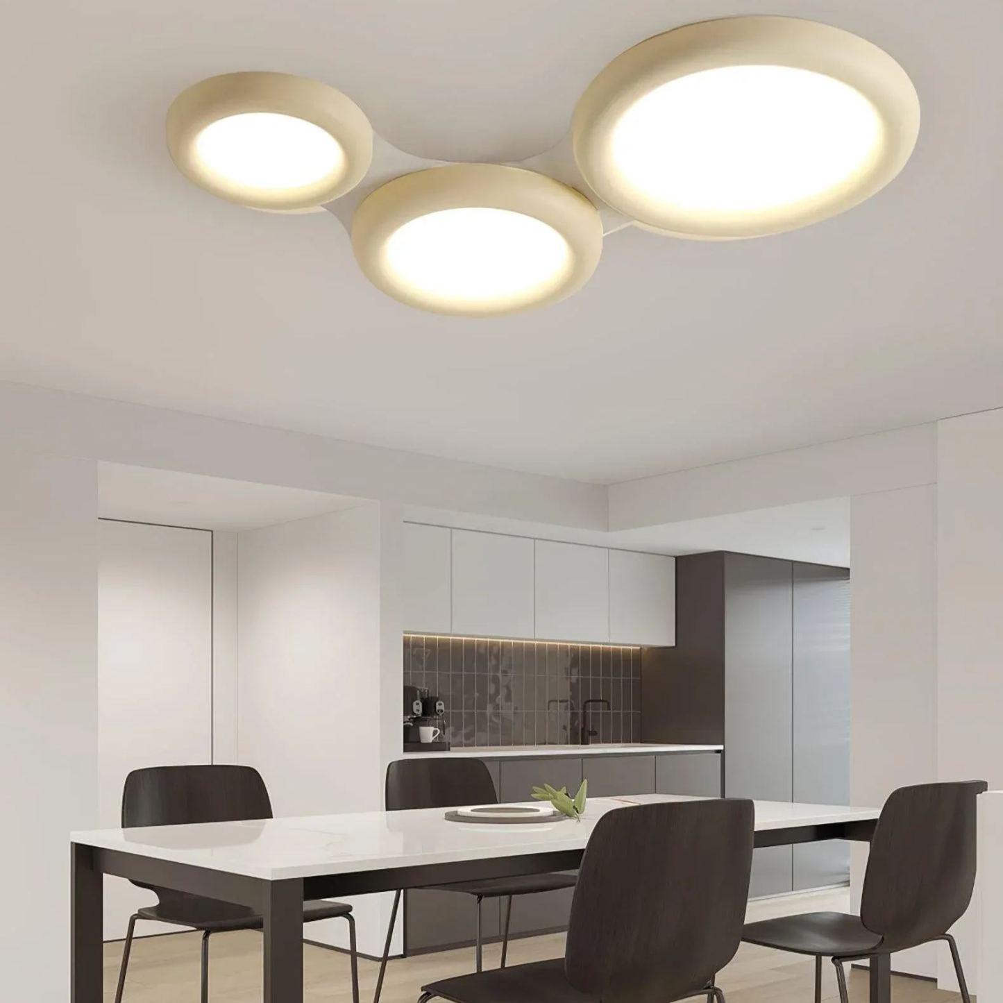 Quinn Modern Round LED Acrylic Ceiling Light Bedroom Living Room