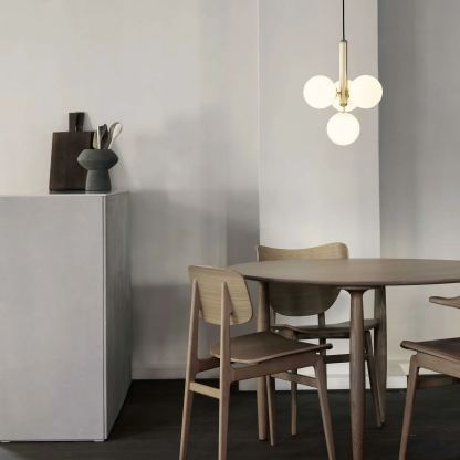 Hailie Minimalismo Metal Vidrio Lámpara Colgante Dormitorio Salón