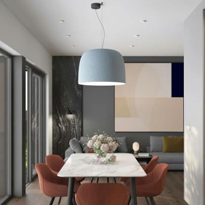 Carins Moderna Redonda Metálica Lámpara Colgante Pantallas Sala de Estudio