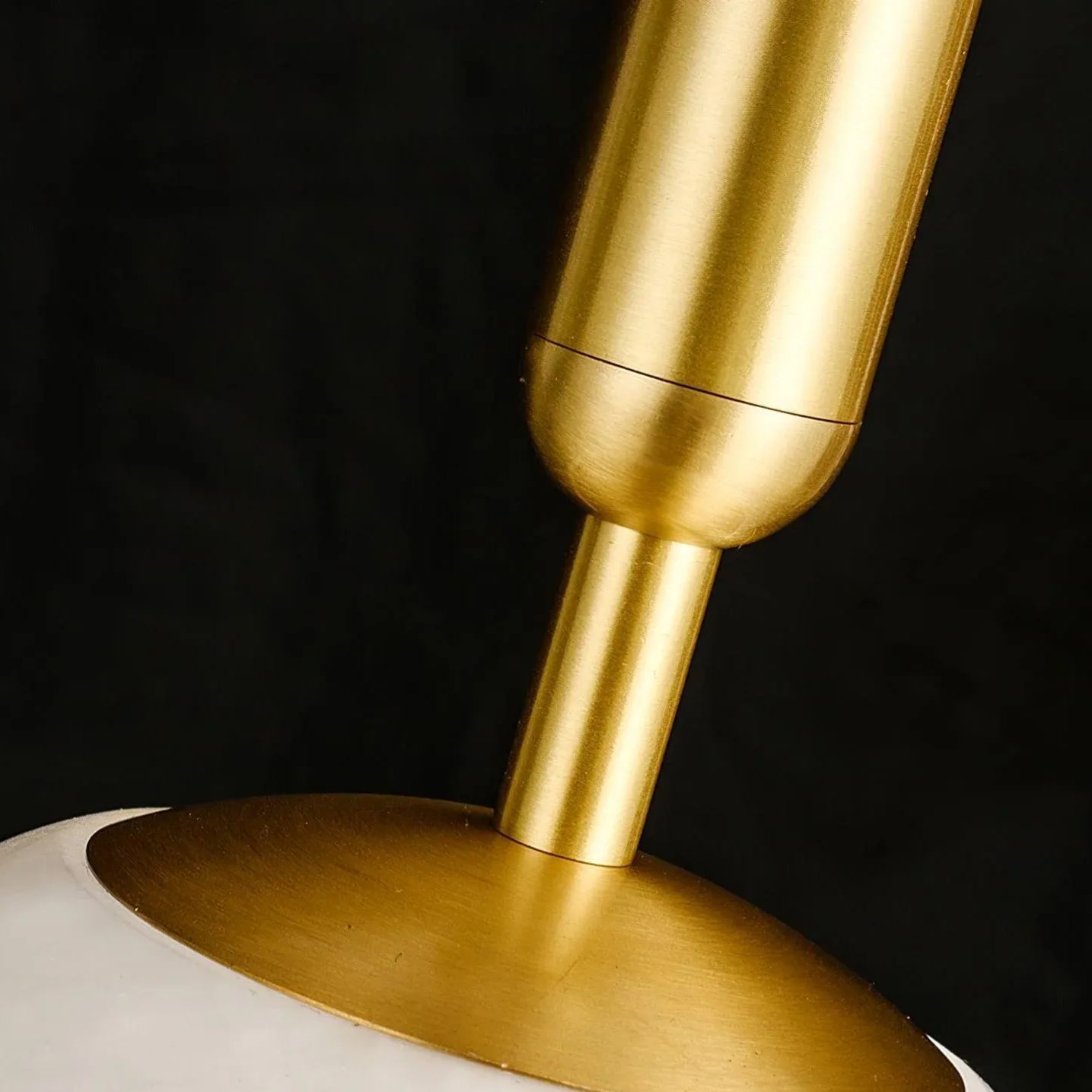 Jade Minimalismo Metal Alabastro Lámpara Colgante Dormitorio Salón