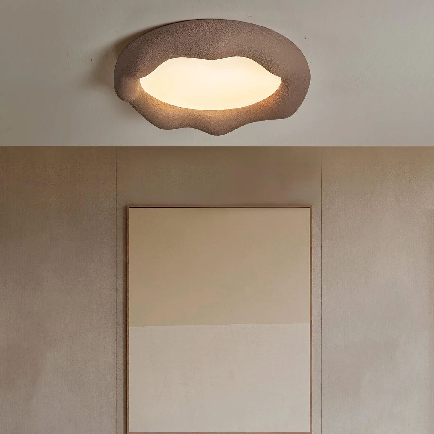 Quinn Modern Round Resin Acrylic Ceiling Light Bedroom Living Room