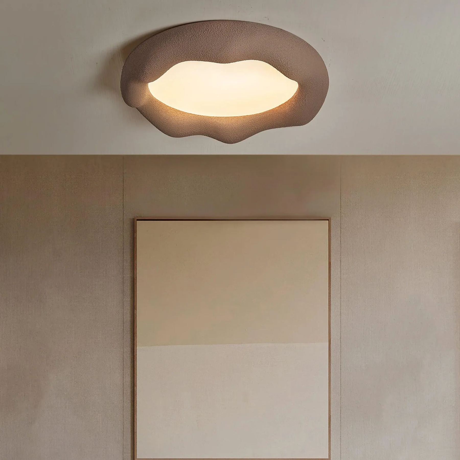 Quinn Modern Round Resin Acrylic Ceiling Light Bedroom Living Room