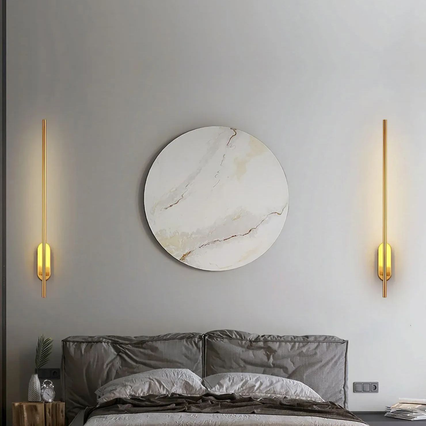 Edge Minimalismo Metal Acrílico Lámpara de Pared Dormitorio Salón