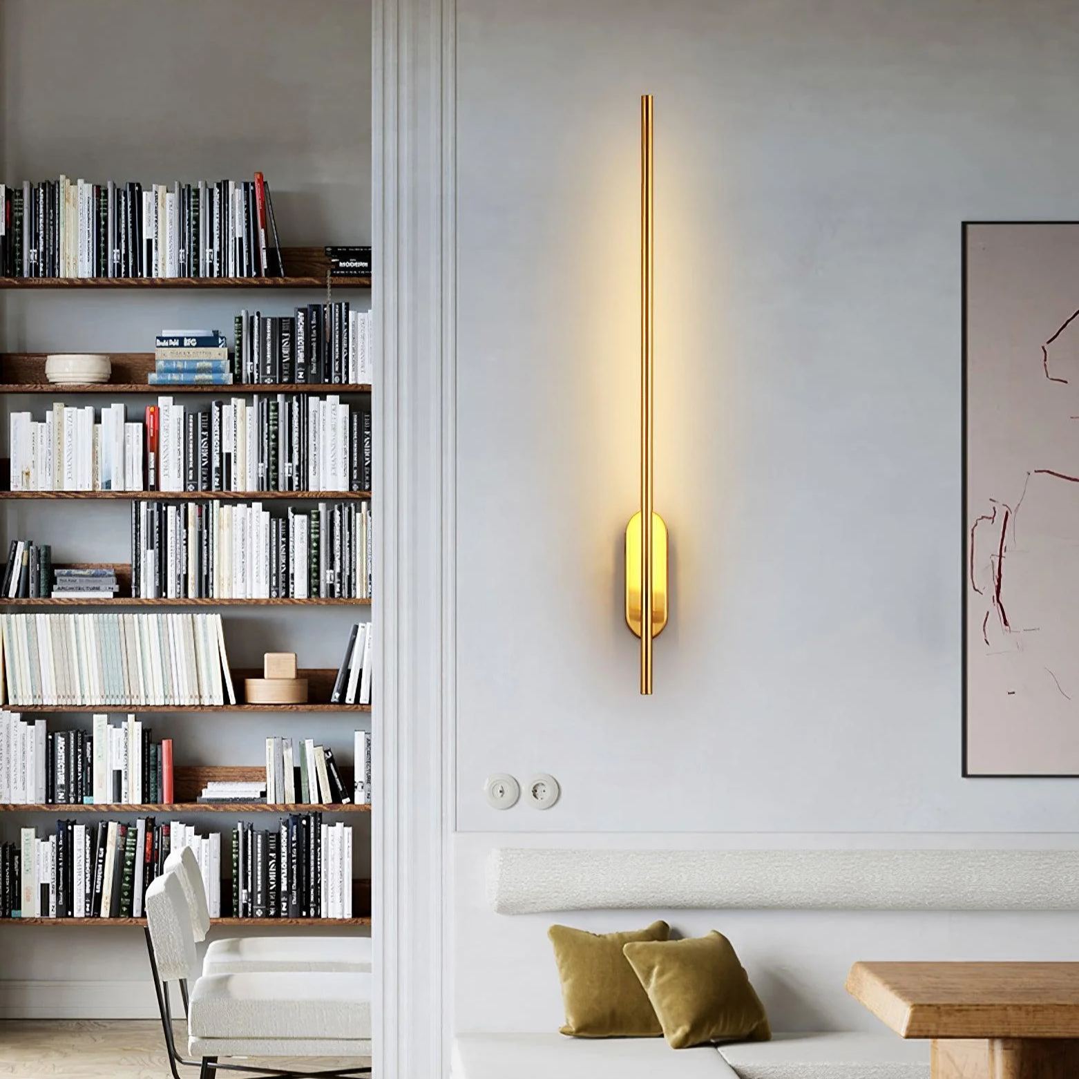 Edge Minimalismo Metal Acrílico Lámpara de Pared Dormitorio Salón