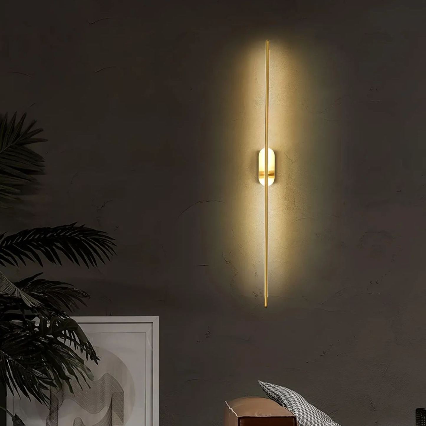 Edge Minimalismo Metal Acrílico Lámpara de Pared Dormitorio Salón