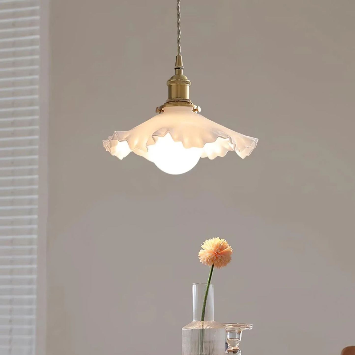 Carins Vintage Flower Glass Pendant Light Shades Bedroom Dining Room
