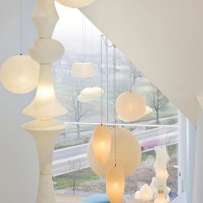 Renée Geométrico Estilo Metal Papel Lámpara Colgante Dormitorio Salón