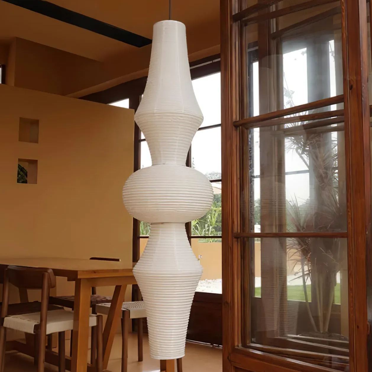 Renée Geométrico Estilo Metal Papel Lámpara Colgante Dormitorio Salón