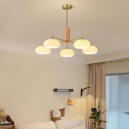 Valentina Moderno Metal Vidrio Lámpara Colgante Sombras Salón Comedor