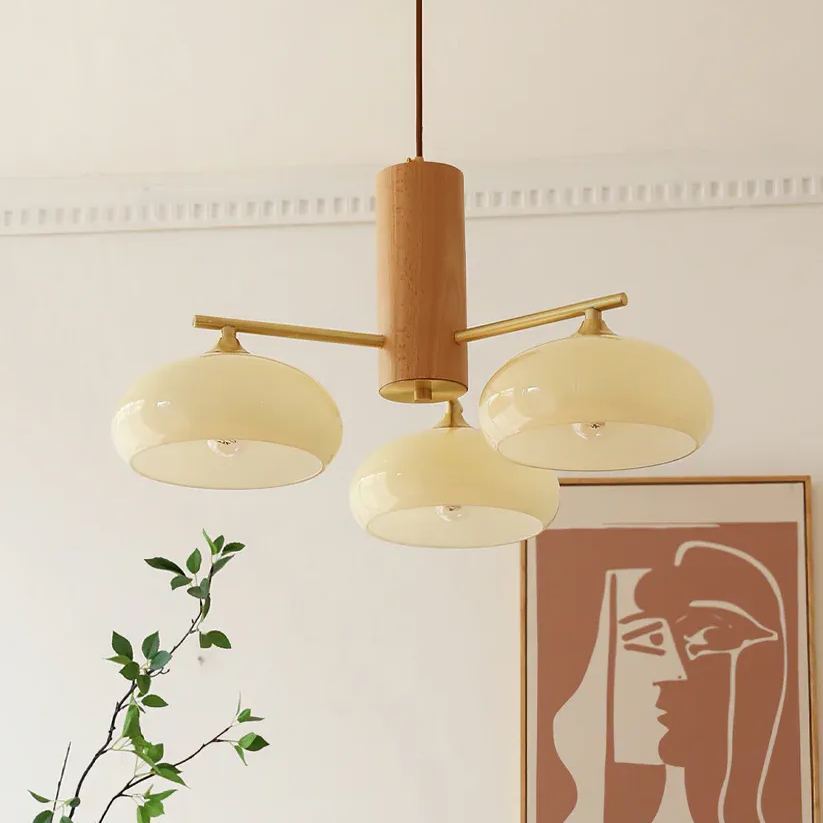 Valentina Moderno Metal Vidrio Lámpara Colgante Sombras Salón Comedor