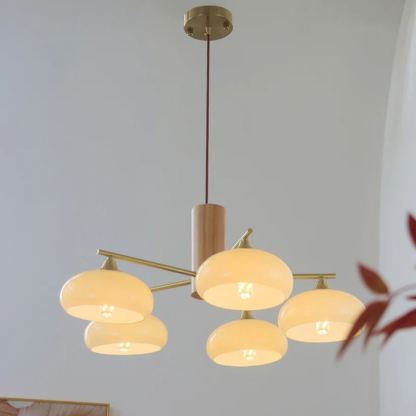 Valentina Moderno Metal Vidrio Lámpara Colgante Sombras Salón Comedor