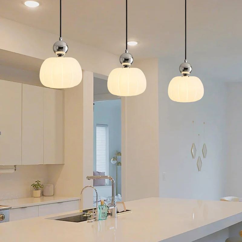 Hailie Modern Round Acrylic Pendant Light Shades Bedroom Dining Room