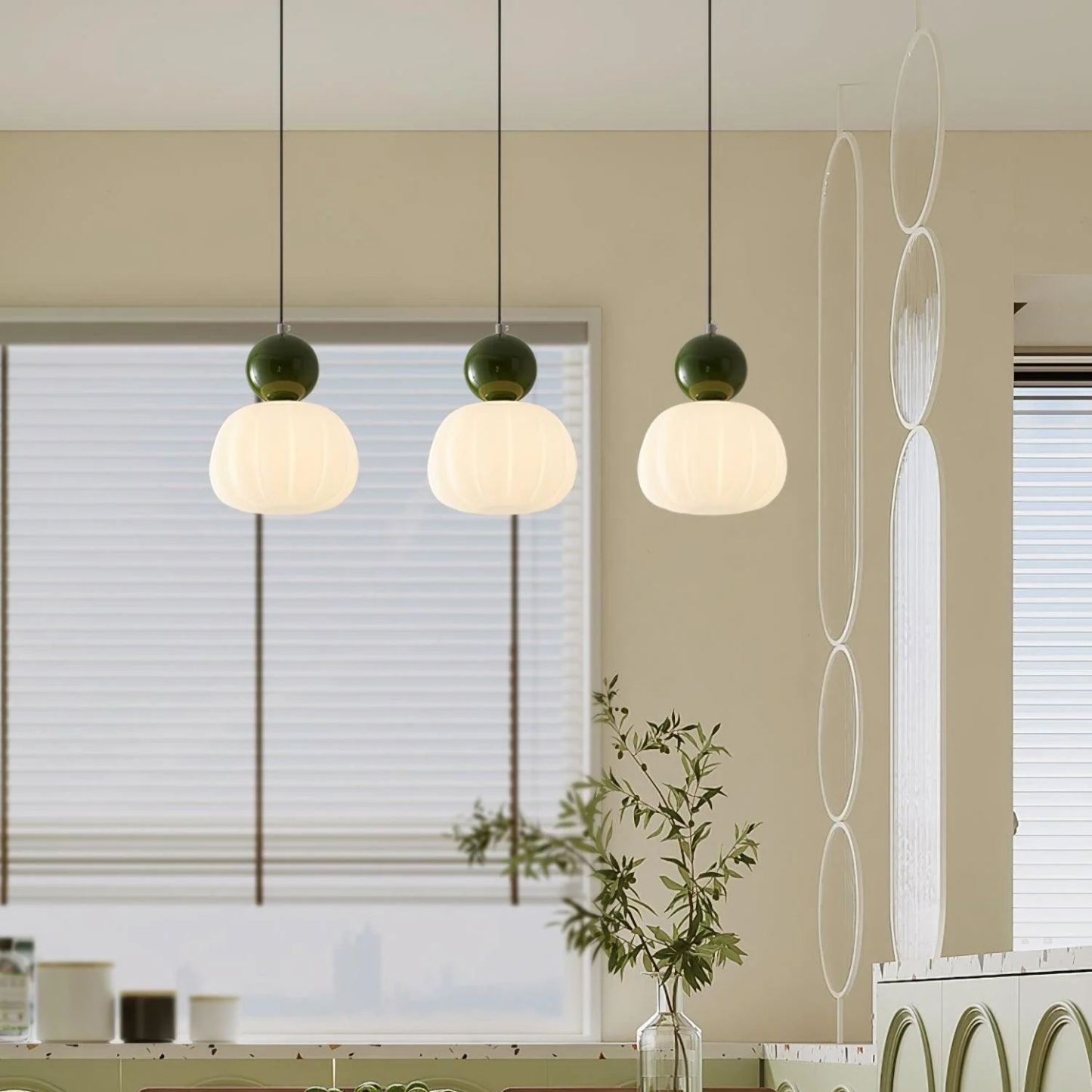 Hailie Modern Round Acrylic Pendant Light Shades Bedroom Dining Room