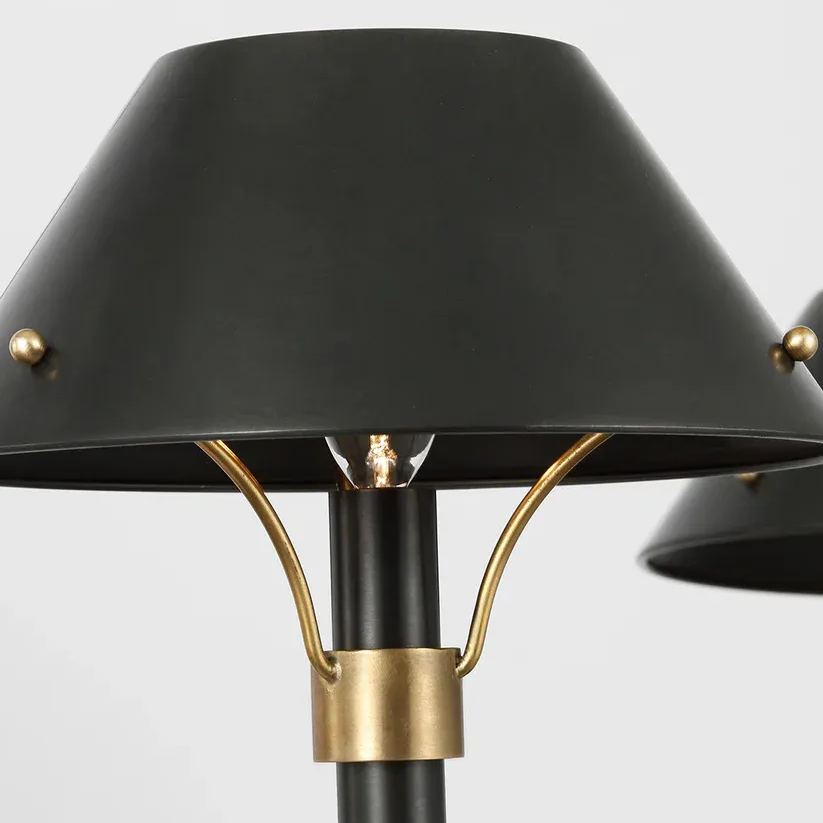 Alessio Retro Lujo Metal Lámparas de Araña Sombras Salón Comedor