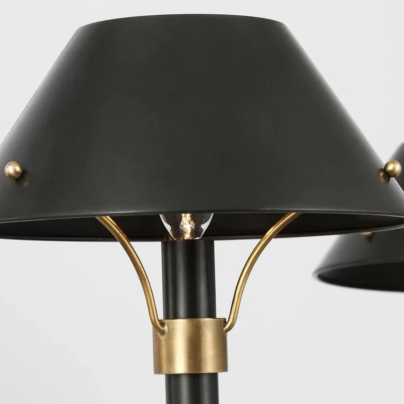 Alessio Retro Lujo Metal Lámparas de Araña Sombras Salón Comedor