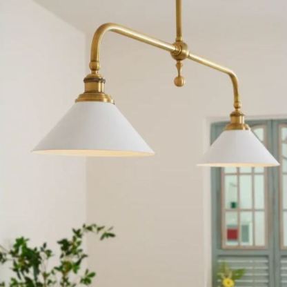 Alessio Retro Metal Cerámica Lámpara Colgante Sombras Dormitorio Comedor