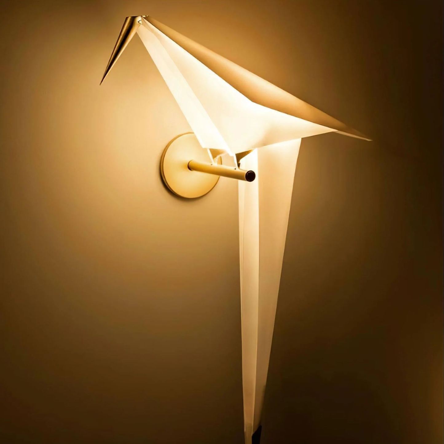 Orr Luz de Pared Moderna Inusual con Aves en PC y Metal para Dormitorio, Estudio y Sala