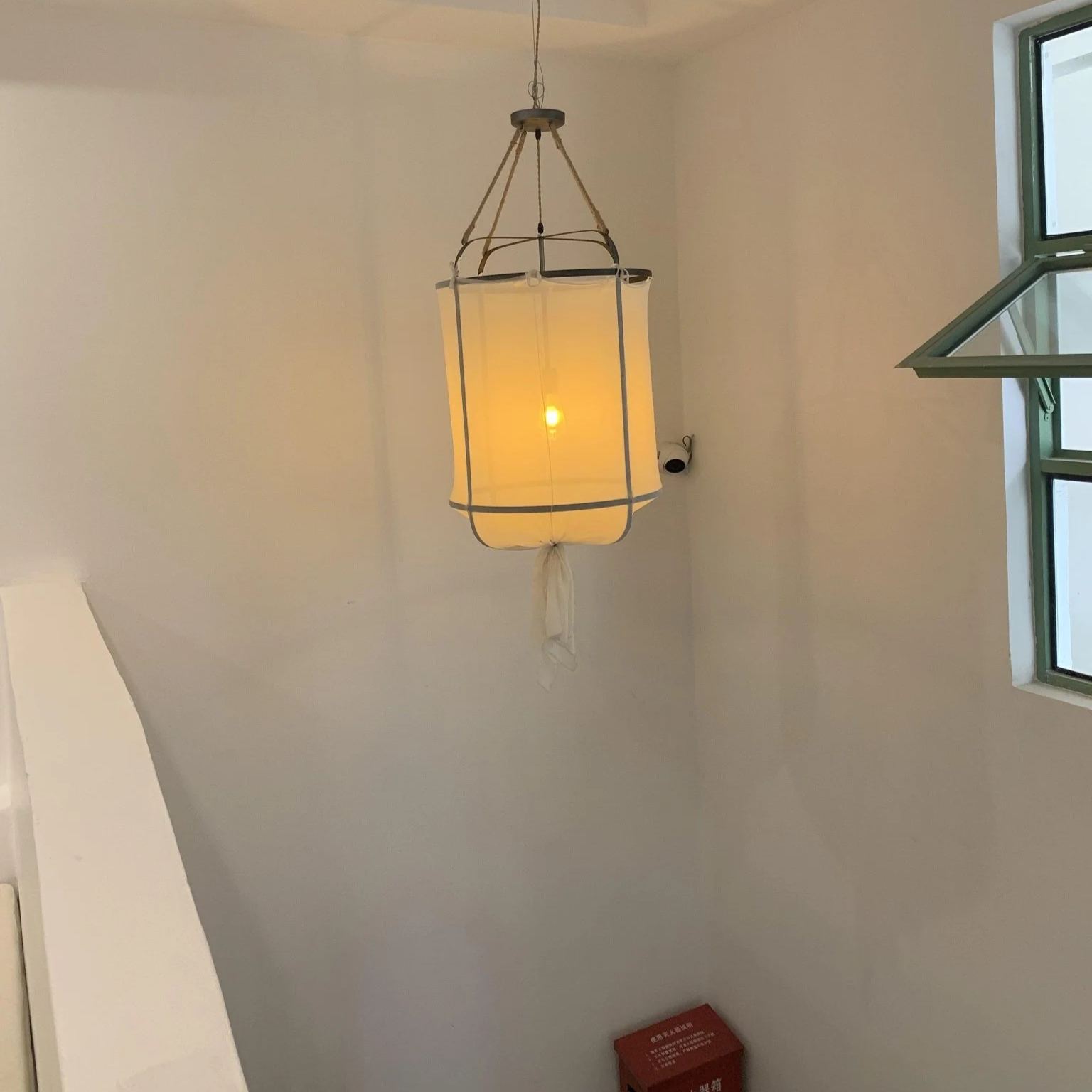 Renée Moderno Cabaña Tela Lámpara Colgante Sombras Dormitorio Salón