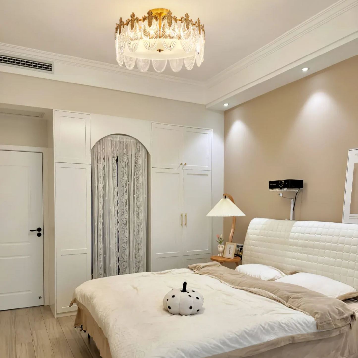 Alessio Antiguo Lujo Vidrio Redondo Lámparas de Araña Salón Comedor