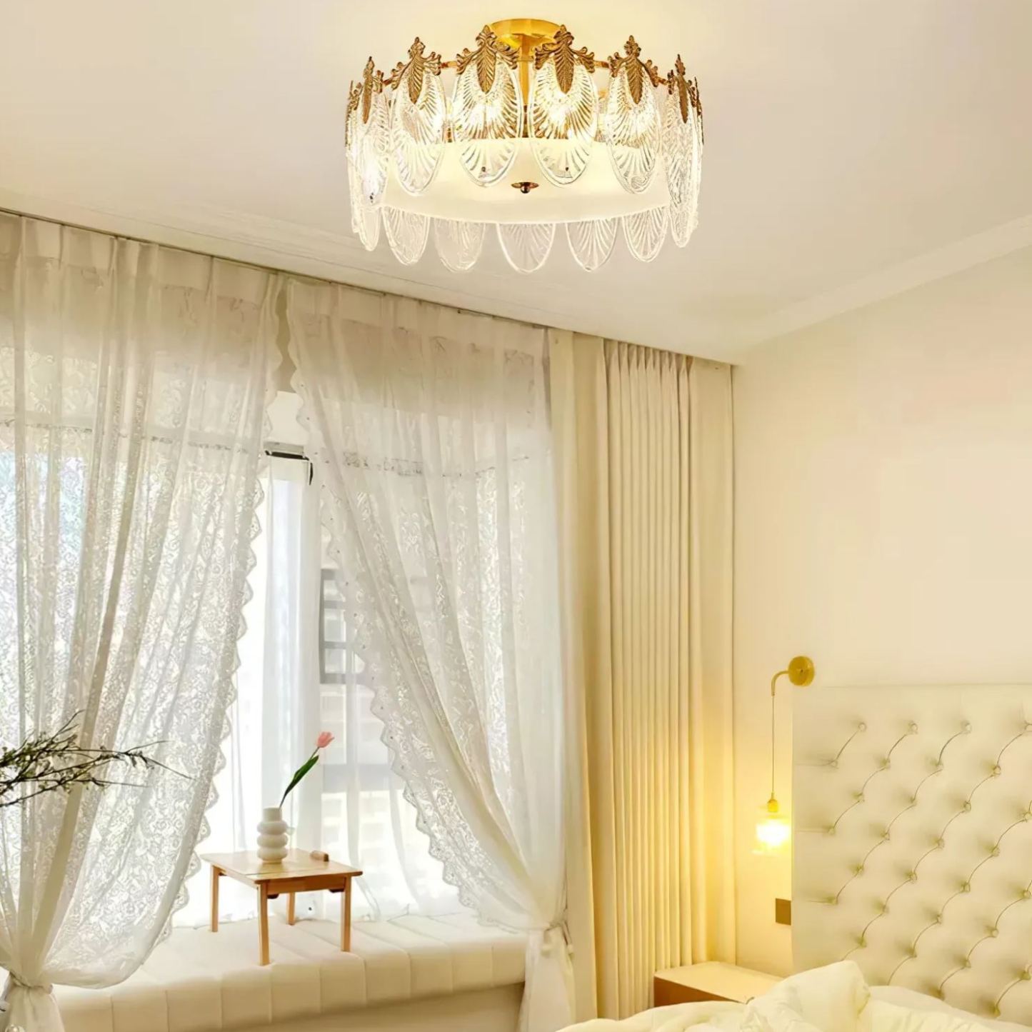 Alessio Antiguo Lujo Vidrio Redondo Lámparas de Araña Salón Comedor