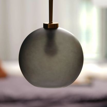 Hailie Moderno Redondo Vidrio Lámpara Colgante Dormitorio Salón Pasillo