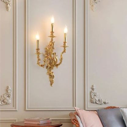 Alessio Retro Palacio Vela Aplique Salón Dormitorio Cuarto de Baño
