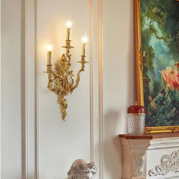 Alessio Retro Palacio Vela Aplique Salón Dormitorio Cuarto de Baño