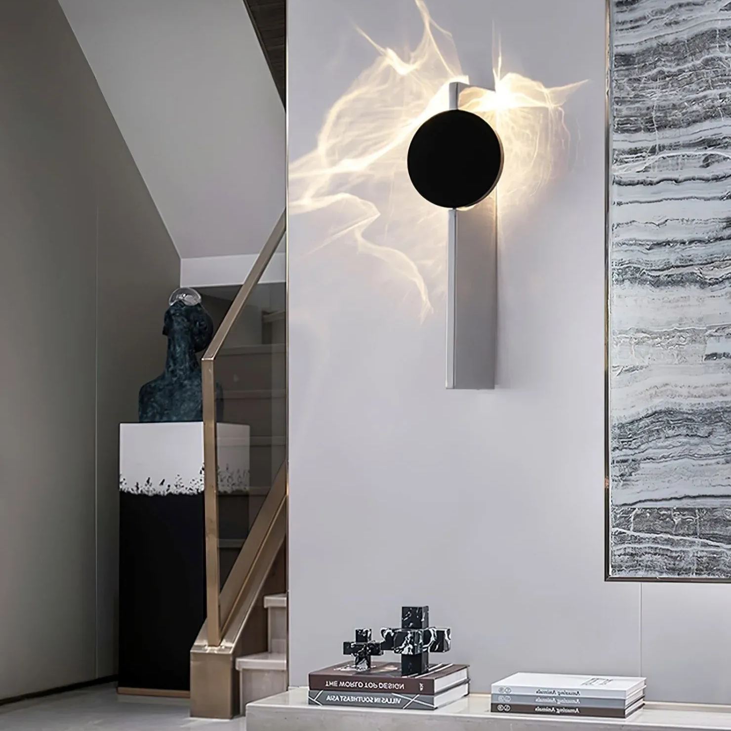 Edge Modern Creative Metal Wall Light Bedroom Hallway Living Room