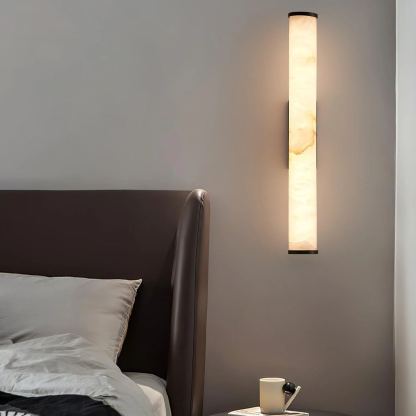 Alessio Moderno Urbano Metal Alabastro Lámpara de Pared Dormitorio Salón