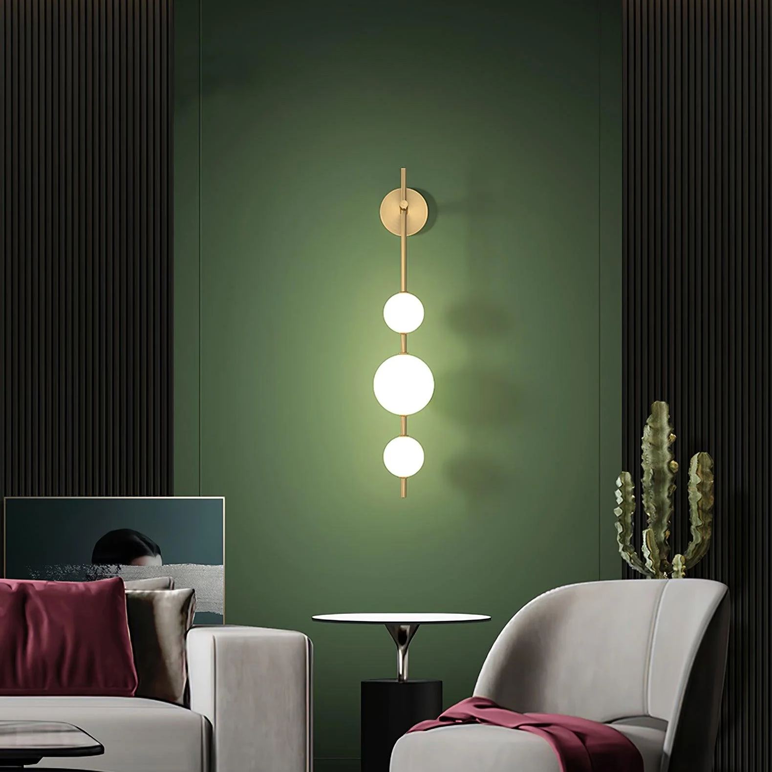 Edge Minimalismo Metal Vidrio Plástico Lámpara de Pared Dormitorio Salón