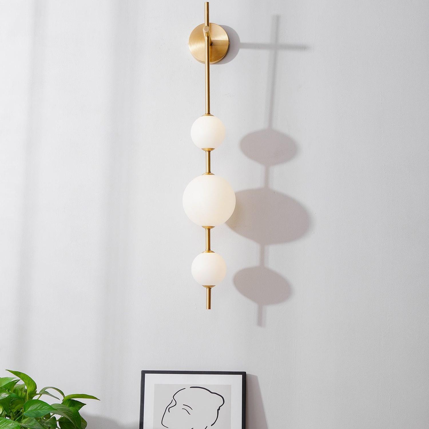 Edge Minimalismo Metal Vidrio Plástico Lámpara de Pared Dormitorio Salón
