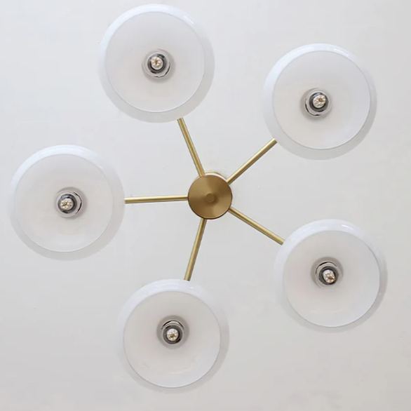 Valentina Moderno Metal Vidrio Lámpara Colgante Sombras Salón Comedor