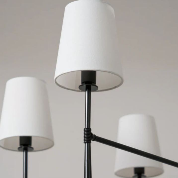 Alessio Vintage Classical Brass Fabric Pendant Light Shades Living Dining Room