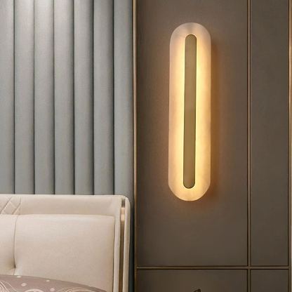 Jade Moderno Redondeado Alabastro Aplique Dormitorio Salón Pasillo