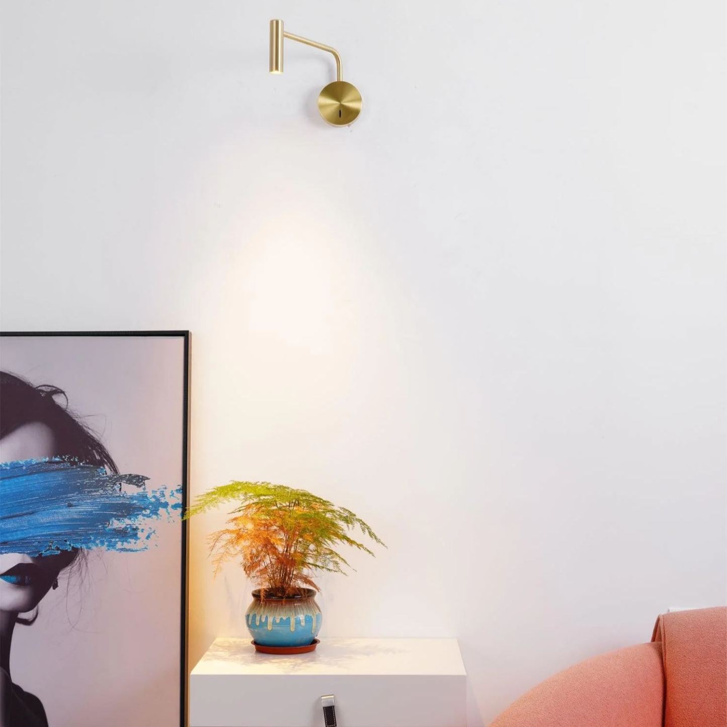 Orr Moderno Minimalismo LED Metal Aplique Dormitorio Salón