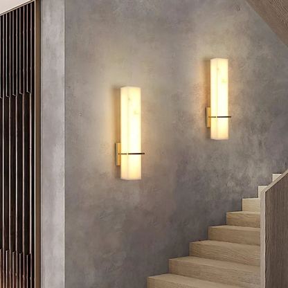 Jade  Moderno Lujo Largo Alabastro Lámpara de Pared Sombras Dormitorio Pasillo