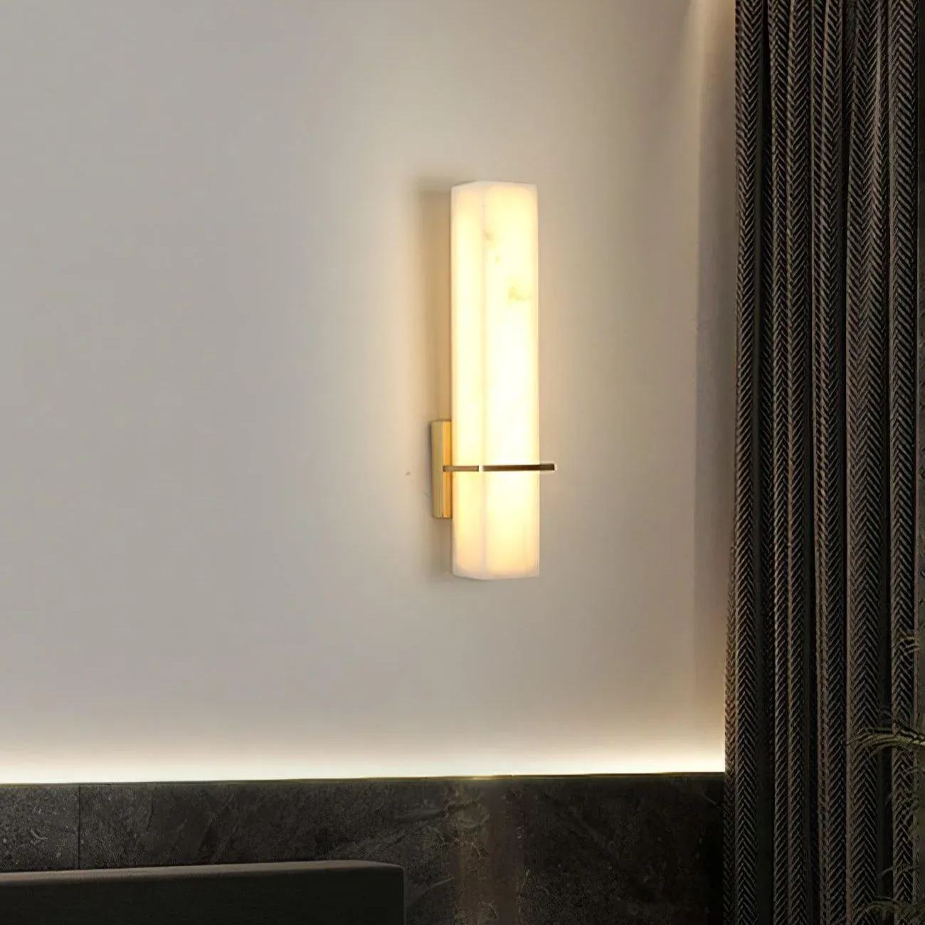 Jade  Moderno Lujo Largo Alabastro Lámpara de Pared Sombras Dormitorio Pasillo