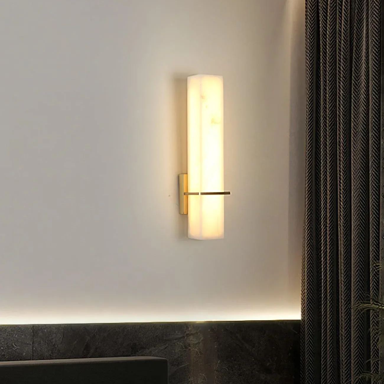 Jade  Moderno Lujo Largo Alabastro Lámpara de Pared Sombras Dormitorio Pasillo