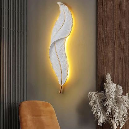 Ozawa Natural LED Resina Lámpara de Pared Dormitorio Salón Pasillo