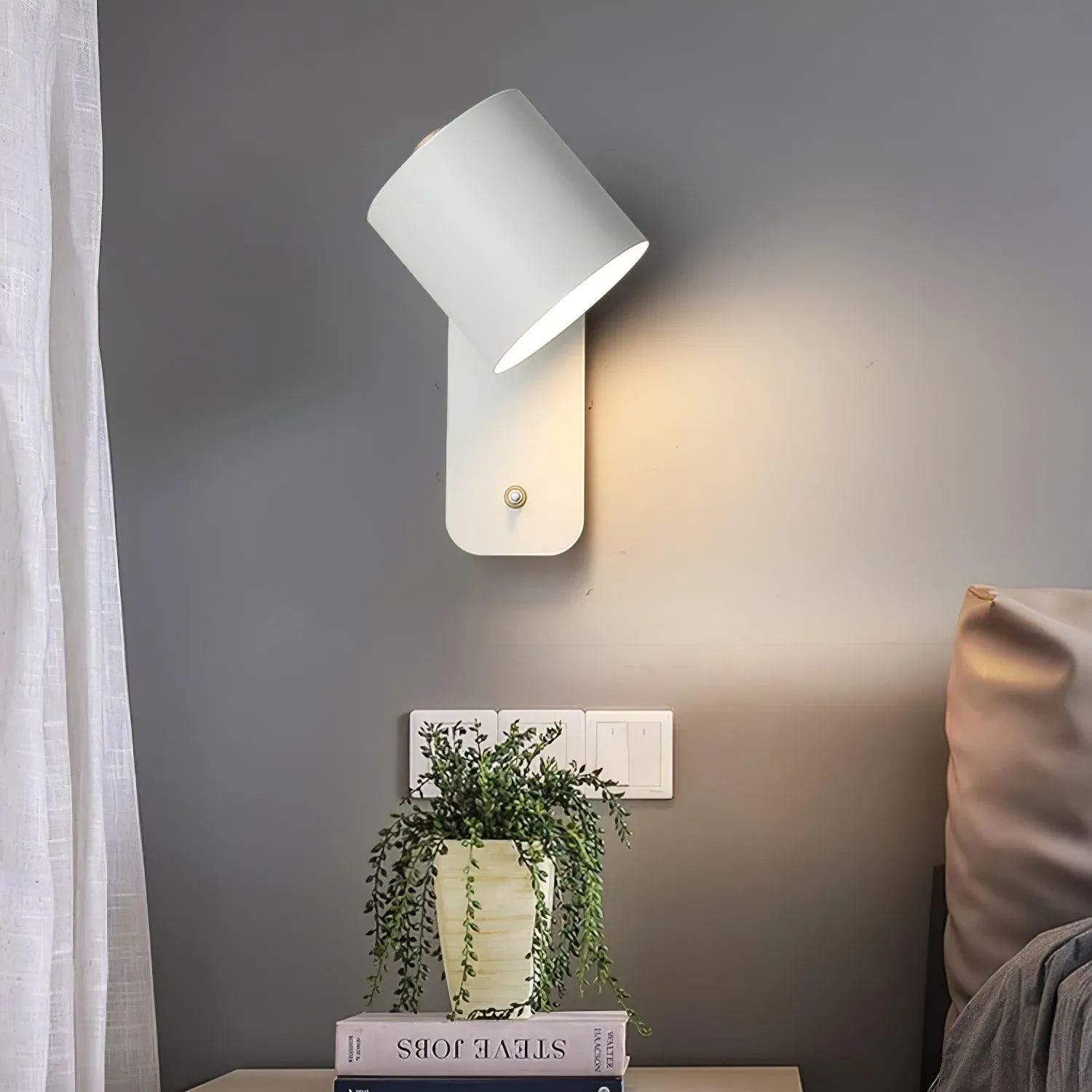 Edge Moderno Minimalismo Metal Lámpara de Pared Dormitorio Salón Pasillo