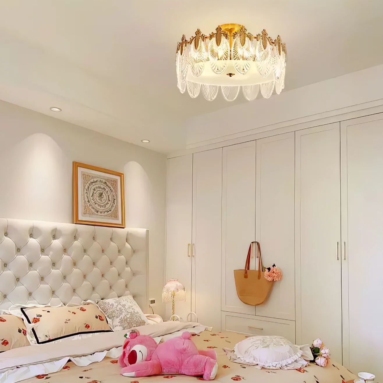 Alessio Antiguo Lujo Vidrio Redondo Lámparas de Araña Salón Comedor