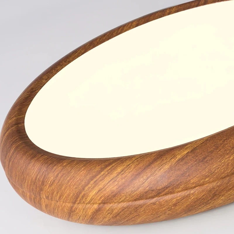 Ozawa Modern Minimalism Round Wood Ceiling Lamp Bedroom  Dining Room