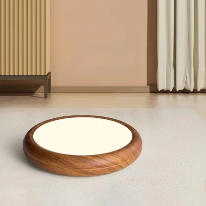 Ozawa Modern Minimalism Round Wood Ceiling Lamp Bedroom  Dining Room