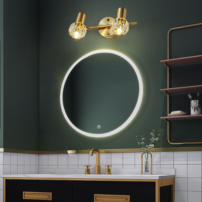 Kristy Lámpara de Pared LED Globo de lPLujo Dorada Baño / Dormitorio Metal Cristal 2 / 3 Luces