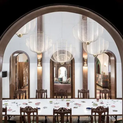 Alessio Inusual Metal Cromo Oro Lámpara Colgante Dormitorio Salón