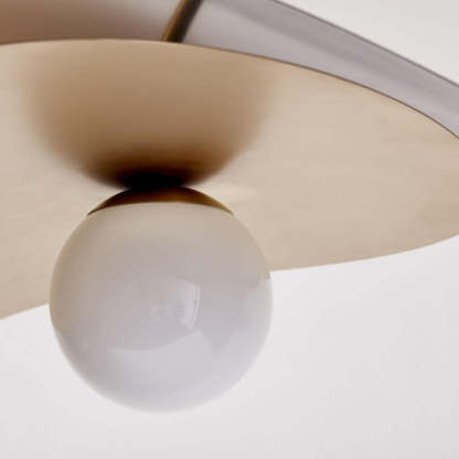 Carins Diseño Geométrica Metal Lámpara Colgante Dorada