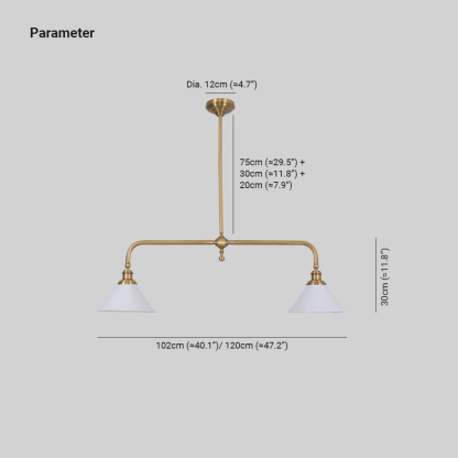 Alessio Retro Metal Cerámica Lámpara Colgante Sombras Dormitorio Comedor
