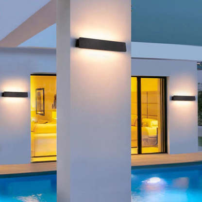 Orr Industrial Lineal Metal En el exterior Aplique