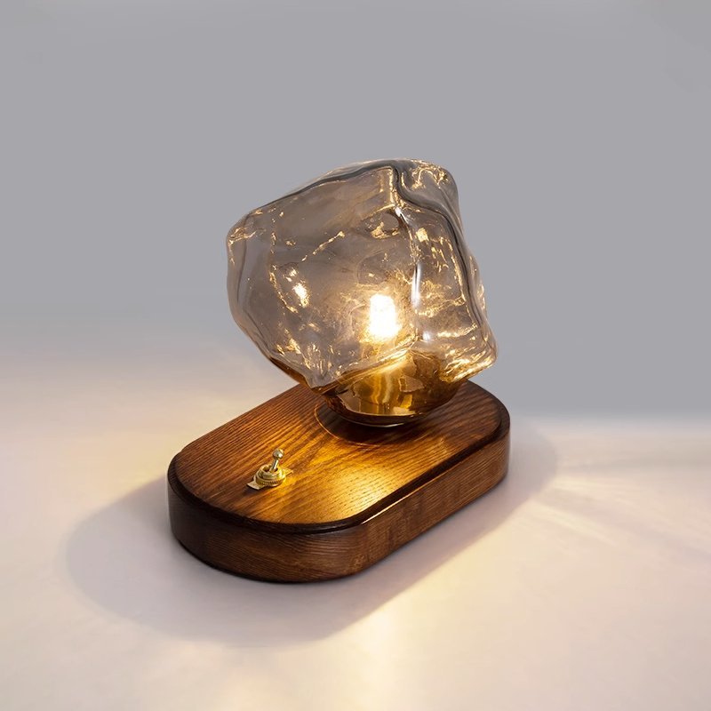 Hielo Piedra Vidrio Mesilla Lámpara | Artelux Atelier